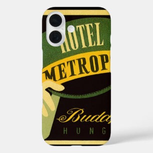 Coques iPhone 16 Hotel Metropol Budapest Hongrie Bellhop Casquette