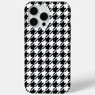 Coque iPhone 15 Pro Max Houndstooth BW Rpt Motif