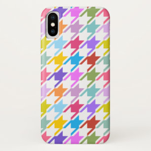 Case-Mate iPhone Case Houndstooth Multicolor+White Big Motif