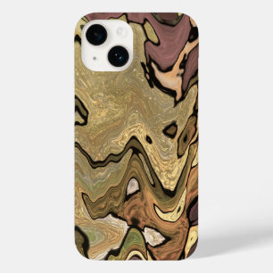 Coque Pour iPhone 14 Housse camouflage. Aspect camouflage jungle. Vert 