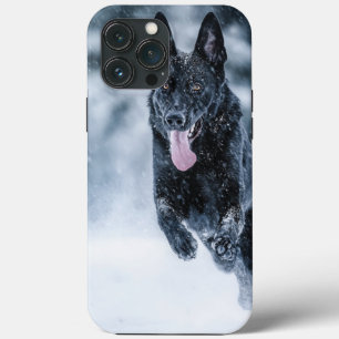 Case-Mate iPhone Case Housse de couette Black German Shepherd dans la ne