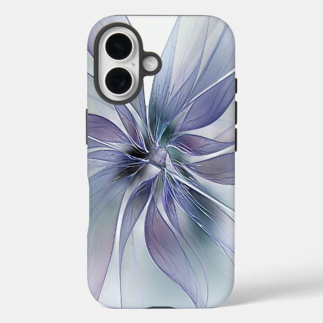 Coques Case-Mate iPhone Housse de téléphone Fleur délicate bleu pervenche (Verso)