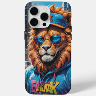 Coque iPhone 15 Pro Max Housse de téléphone Lion urbain rugissant