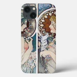 iPhone 13 Coque Housse iPad Vintage Alphonse Mucha