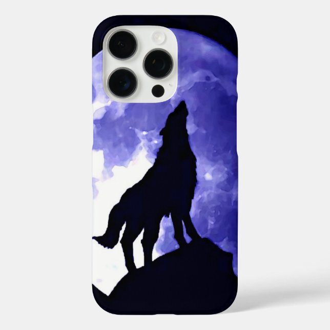 Coques Case-Mate iPhone Howling Wolf & Fullmoon (Verso)