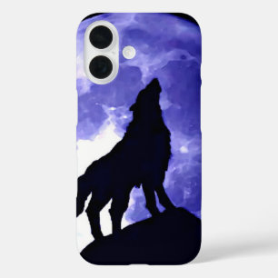 Coques iPhone 16 Howling Wolf & Fullmoon