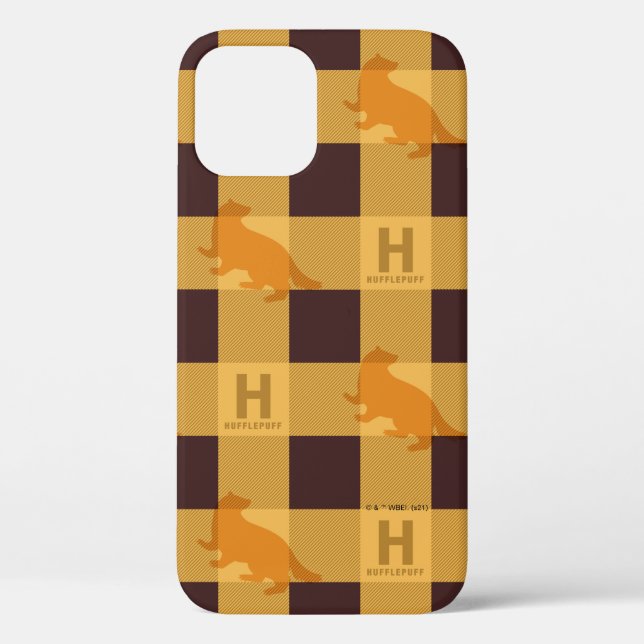 Coques Case-Mate iPhone HUFFLEPUFF™ Check Plaid Motif (Verso)