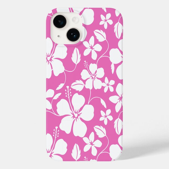 COQUES Case-Mate iPhone HULA HAÏIENNE (HIBISCUS) ROSE (Verso)