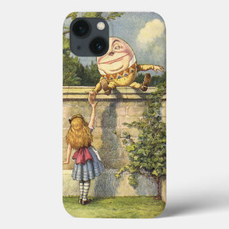 iPhone 13 Coque Humpty Dumpty et Alice par le psyché