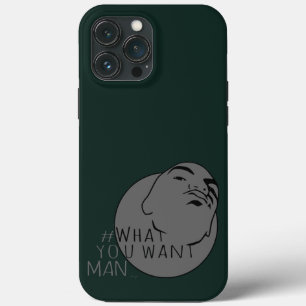 Case-Mate iPhone Case hunter grey Mug Shot Hashtag Yo Man What You Want