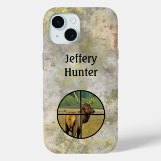 Coque Pour iPhone 15 Hunting Crosshairs on Elk personalize