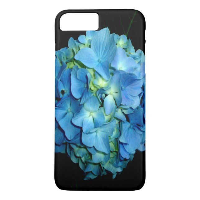 Coques Case-Mate iPhone Hydrangea bleue élégante florale (Dos)