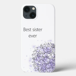 Case-Mate iPhone Case Hydrangea Elegant Bleu Soeur Personnalisée