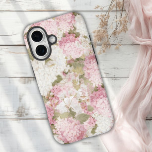 Coques iPhone 16 Hydrangea Rose Élégant Aquarelle 