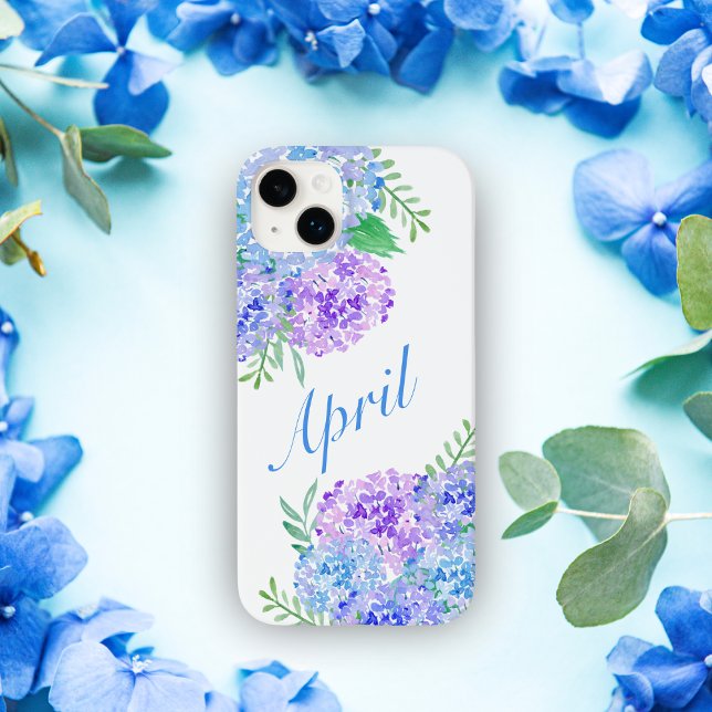 Coques Case-Mate iPhone Hydrangeas à l'aquarelle Floral chic  (Créateur téléchargé)