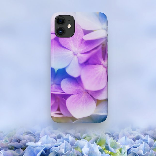 Coques Case-Mate iPhone Hydrangée violette colorée (Créateur téléchargé)