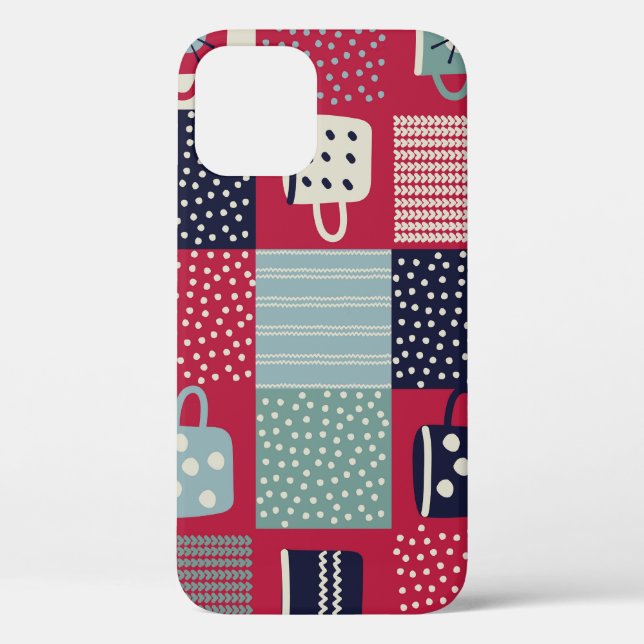 Coques Case-Mate iPhone Hygge scandinave : Mélange Motif rustique (Verso)