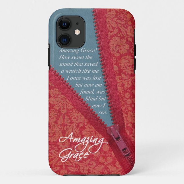 Coques Case-Mate iPhone Hymne extraordinaire de grâce - conception florale (Dos)