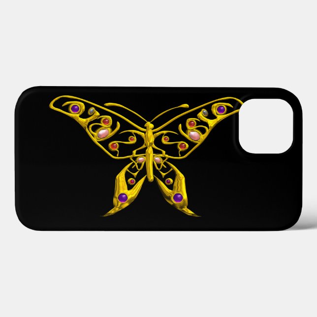 Coques Case-Mate iPhone HYPER BUTTERFER Noir (Verso (horizontal))