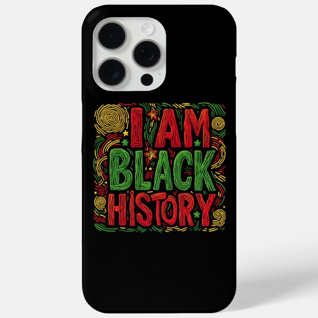 Coques Case-Mate iPhone I Am Black History - Black Activisme (Verso)
