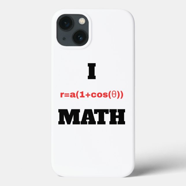 Coques Case-Mate iPhone I Équation polaire (I Coeur) Math (Verso)