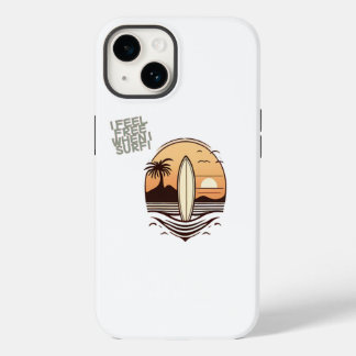 Coque Pour iPhone 14 i feel free when i surf 