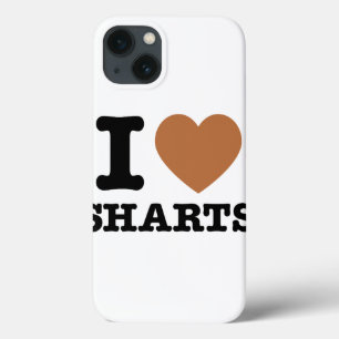 Coques Pour iPhone I Heart Sharts Funny Graphic