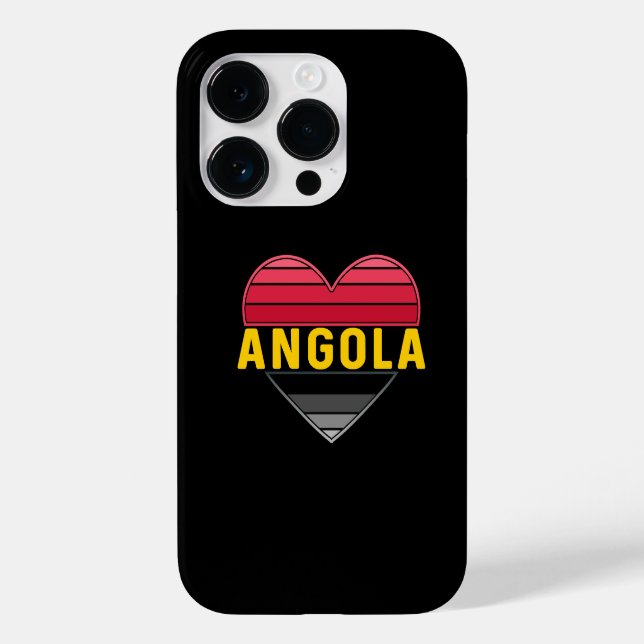 Coques Case-Mate iPhone I Love Angola, Coeur angolais (Verso)