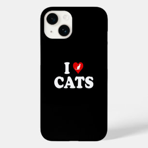 Coque Pour iPhone 14 I Love (Coeur) Chats