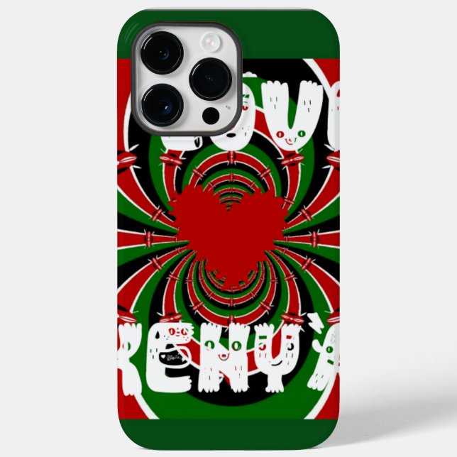 Coques Case-Mate iPhone I Love Kenya Hakuna Matata Dons (Verso)