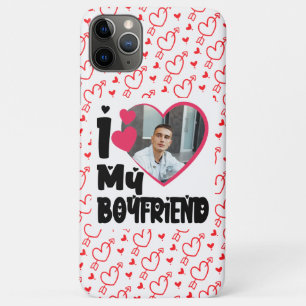 Case-Mate iPhone Case I Love My Boyfriend Personnalisé Photo Coque-Mate 