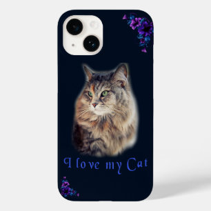 Coque Pour iPhone 14 I love my Cat