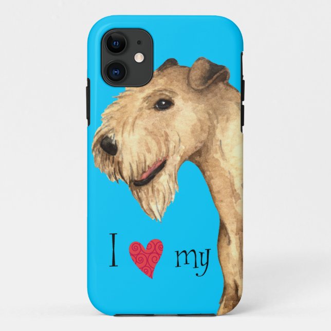 Coques Case-Mate iPhone I Love my Lakeland Terrier (Dos)