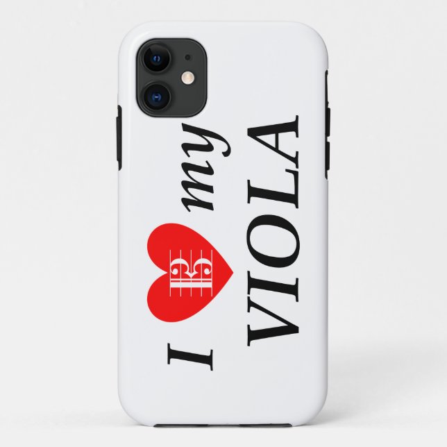 Coques Case-Mate iPhone I Love My Viola (Dos)
