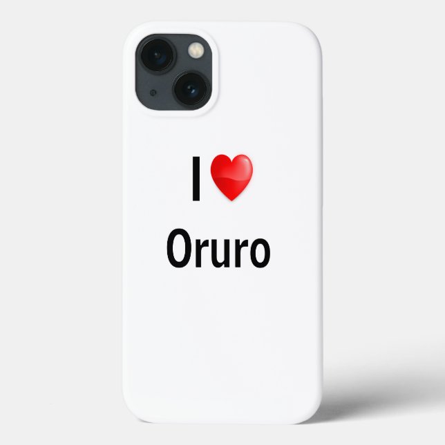 Coques Case-Mate iPhone I love oruro (Verso)