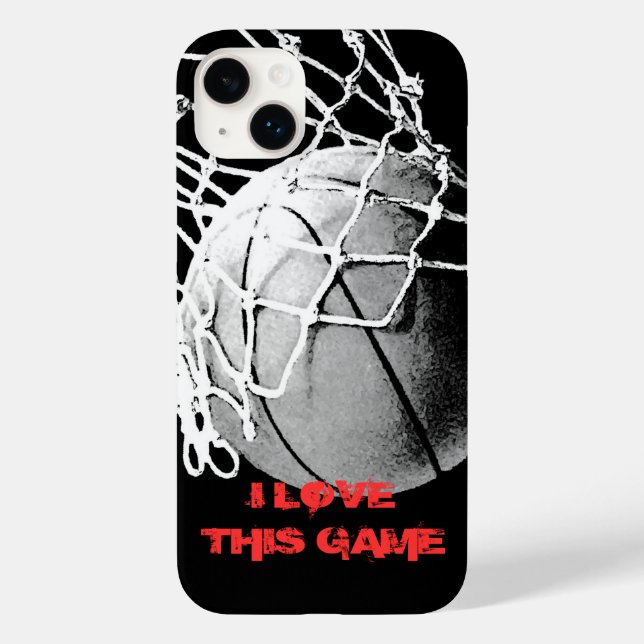 Coques Case-Mate iPhone I Love This Game - Basketball (Verso)