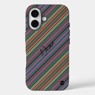 Coques iPhone 16 I phone Case Vertical Neon Colors HAMbWG