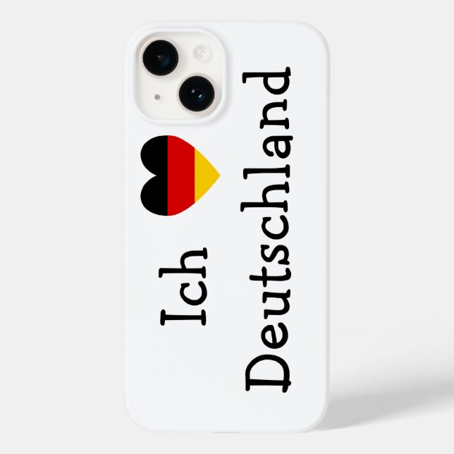Coques Case-Mate iPhone Ich liebe Deutschland (Verso)