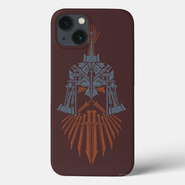 Coques Case-Mate iPhone Icône Casque Armes naines (Verso)