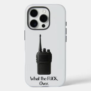 Coques iPhone 16 Pro Icône Fu*k Sur L'Icône Drôle Walkie Talkie