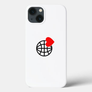 Case-Mate iPhone Case Icône Globe Amour Mondial   Conception de cœur Ter