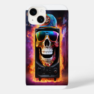 Coque Pour iPhone 14 Icône Roche du crâne et des os croisés