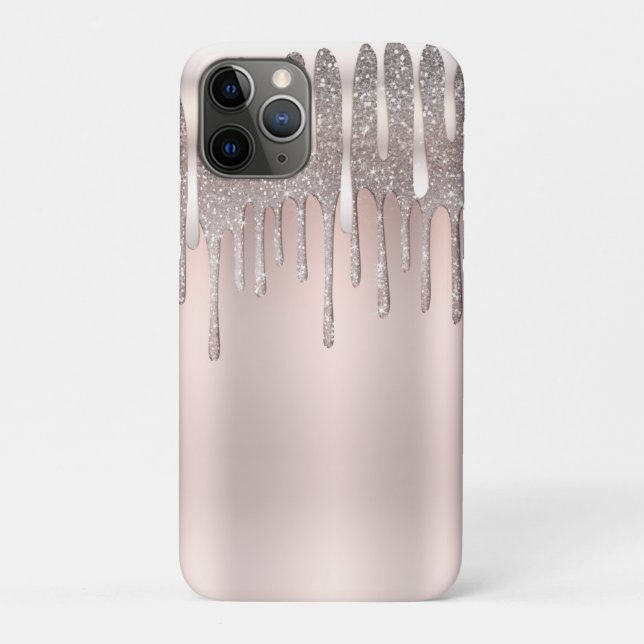 Coques Case-Mate iPhone Icy Rose Rose Or Diamond Parties scintillant Étinc (Dos)