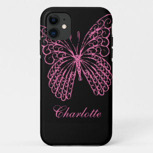 Case-Mate iPhone Case ID Coque-Mate de l'iPhone 5 à papillon rose chaud
