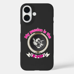 Coques iPhone 16 Idol chanter Passion KPop Music Fan Art Design