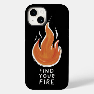 Coque Pour iPhone 14 Ignite Your Passion | Hand-Drawn Fire iPhone 14 Ca
