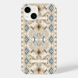 Coque Pour iPhone 14 Ikat Chevron Paisley