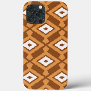 Etui iPhone Case-Mate Ikat Motif - Brown, rouille et crème