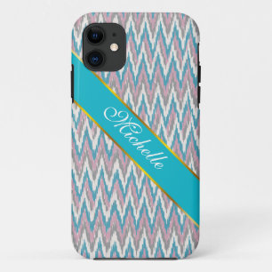 Etui iPhone Case-Mate iKat rose et bleu poussiéreux