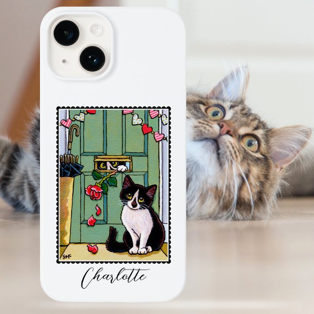 Coques Case-Mate iPhone Il doit être amour Cute Cat Nom personnalisé (Créateur téléchargé)